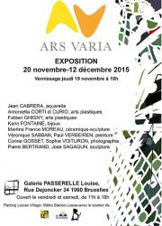Novembre 2015 Galerie Passerelle Louise -Ars Varia
